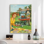 poster barbecue vintage