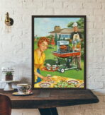 poster barbecue vintage