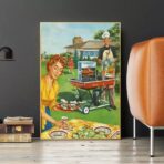 poster barbecue vintage
