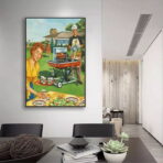 poster barbecue vintage