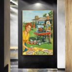 poster barbecue vintage