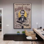 poster barbiere vintage