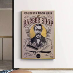 poster barbiere vintage