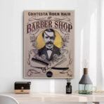 poster barbiere vintage