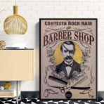 poster barbiere vintage