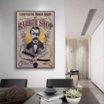 poster barbiere vintage
