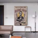poster barbiere vintage