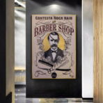 poster barbiere vintage