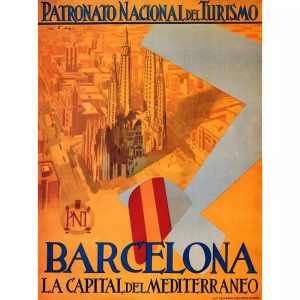 poster barcellona vintage
