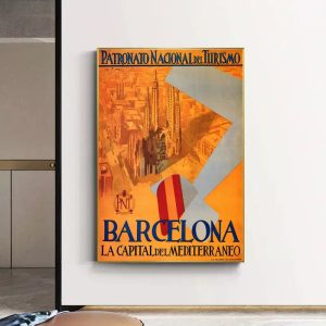 poster barcellona vintage