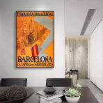 poster barcellona vintage