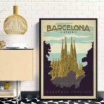 poster vintage barcellona 1