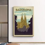 poster vintage barcellona 1
