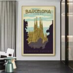poster vintage barcellona 1