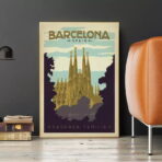 poster vintage barcellona 1