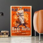 poster di baseball vintage