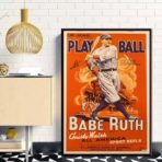 poster di baseball vintage