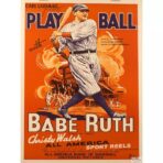 poster di baseball vintage