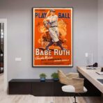 poster di baseball vintage
