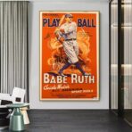 poster di baseball vintage