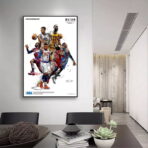 poster vintage di basket nba