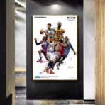 poster vintage di basket nba