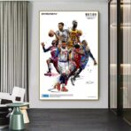 poster vintage di basket nba