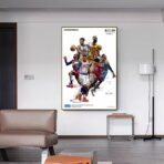 poster vintage di basket nba