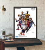 poster vintage di basket nba