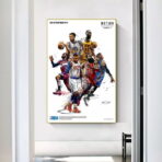 poster vintage di basket nba