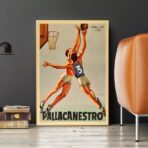 poster vintage di basket
