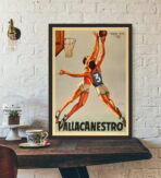 poster vintage di basket