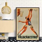 poster vintage di basket