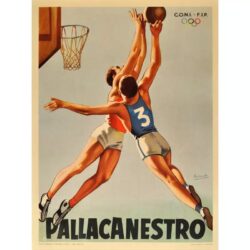 poster vintage di basket