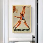 poster vintage di basket