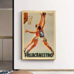 poster vintage di basket
