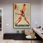 poster vintage di basket