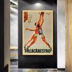 poster vintage di basket