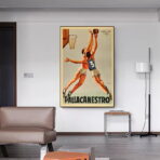 poster vintage di basket