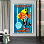 poster bassin darcachon vintage 2