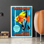 poster bassin darcachon vintage 2