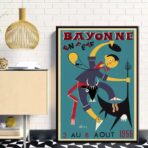 poster vintage bayonne