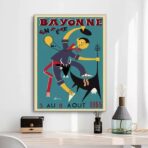 poster vintage bayonne