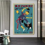 poster vintage bayonne