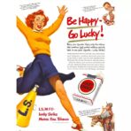 poster be happy go lucky vintage 2