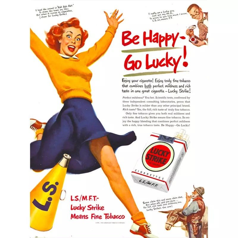 poster be happy go lucky vintage 2 poster be happy go lucky vintage 2