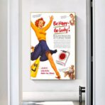 poster be happy go lucky vintage 2
