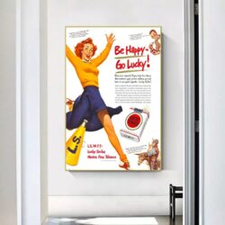 poster be happy go lucky vintage 2