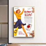 poster be happy go lucky vintage 2