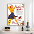 poster be happy go lucky vintage 2